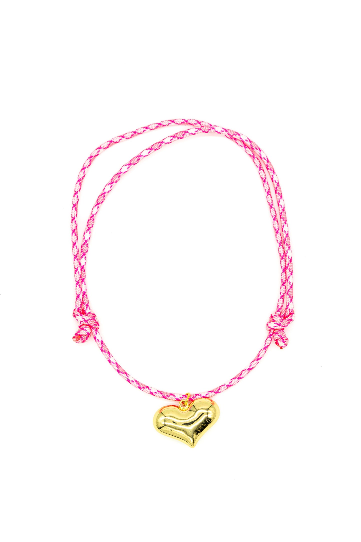 Paracord Jumbo Puffy Heart Necklace
