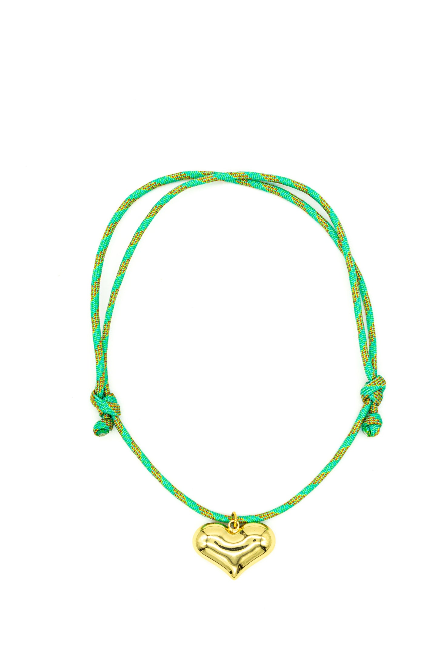 Paracord Jumbo Puffy Heart Necklace