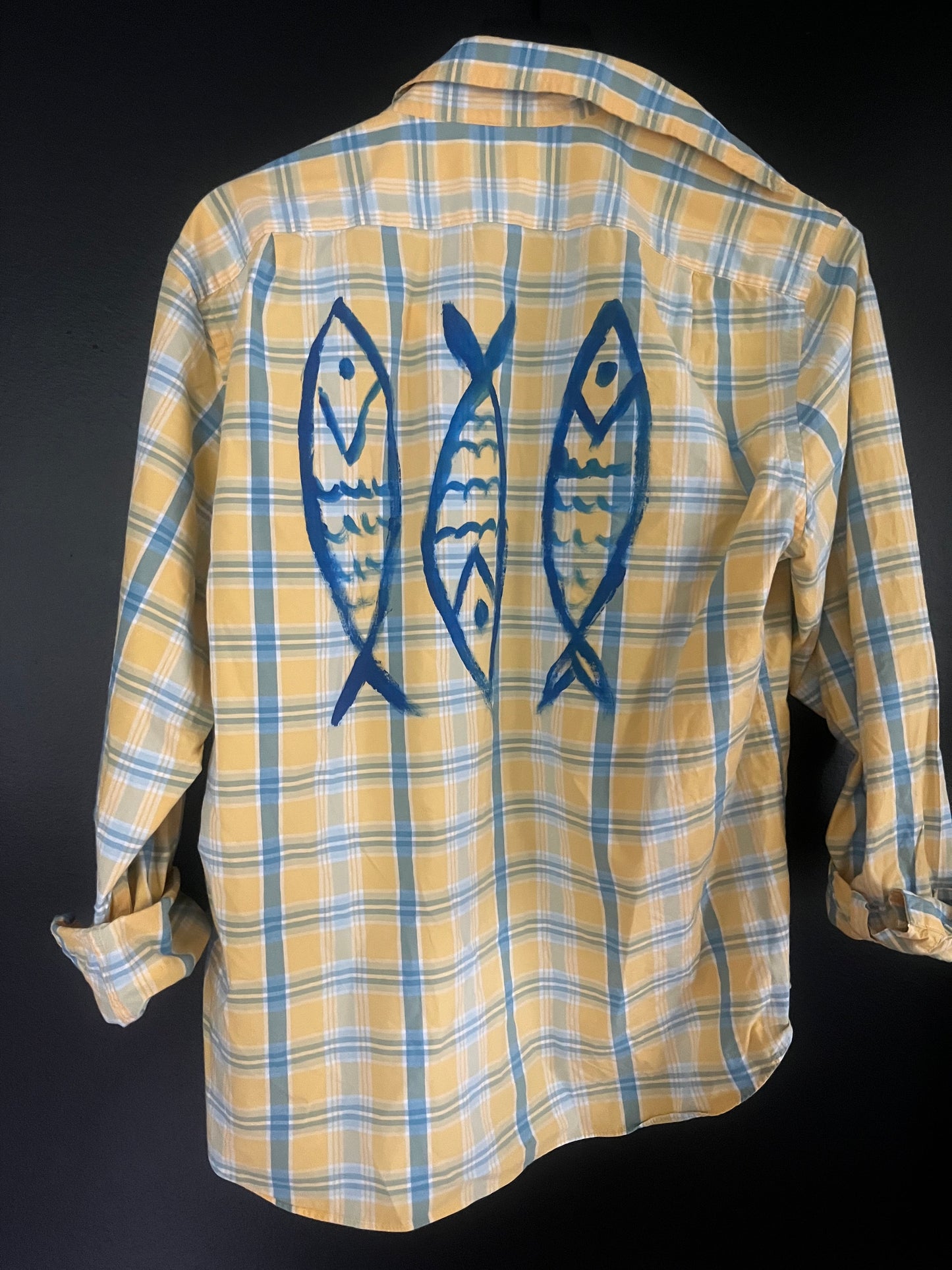 Upcycled J.Crew Shirt - Catch of the Day