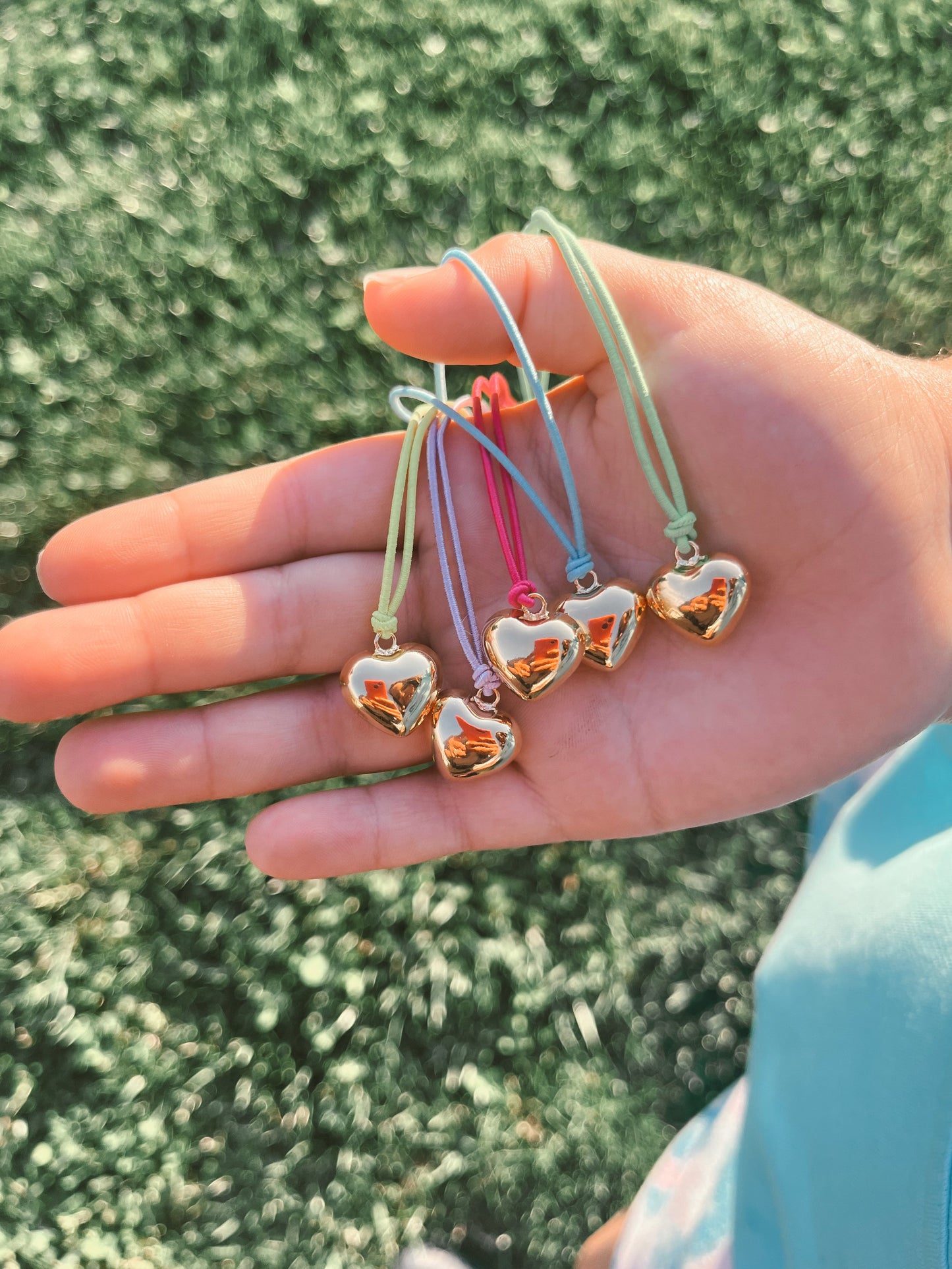 Tiny Puff Heart Necklace