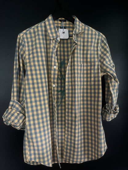 Upcycled J.Crew Shirt - Gone Fishing in Gingham