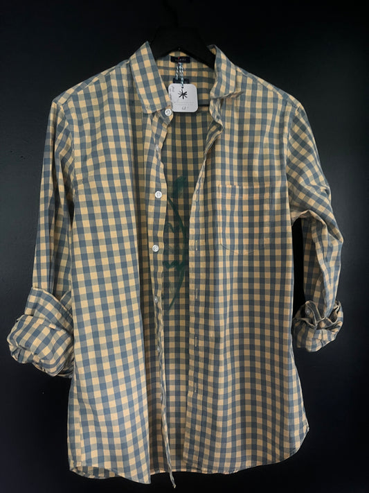Upcycled J.Crew Shirt - Gone Fishing in Gingham